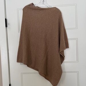 Charter Club Beige Cashmere Knit Poncho
